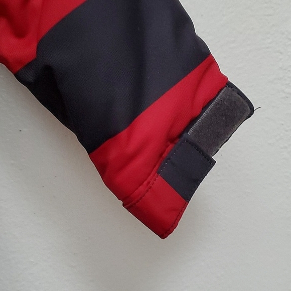 Cherokee Boys Warm Winter Jacket with Black and Red Horizontal Stripes Size 2T - Picture 10 of 14